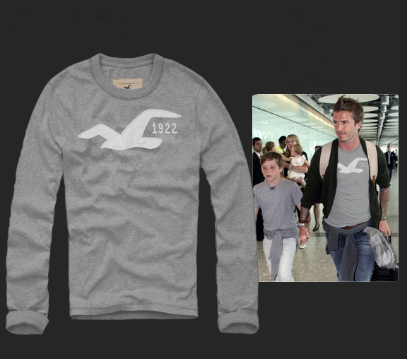 Hollister Hombres De Cuello Redondo Largo Remera HCO3797